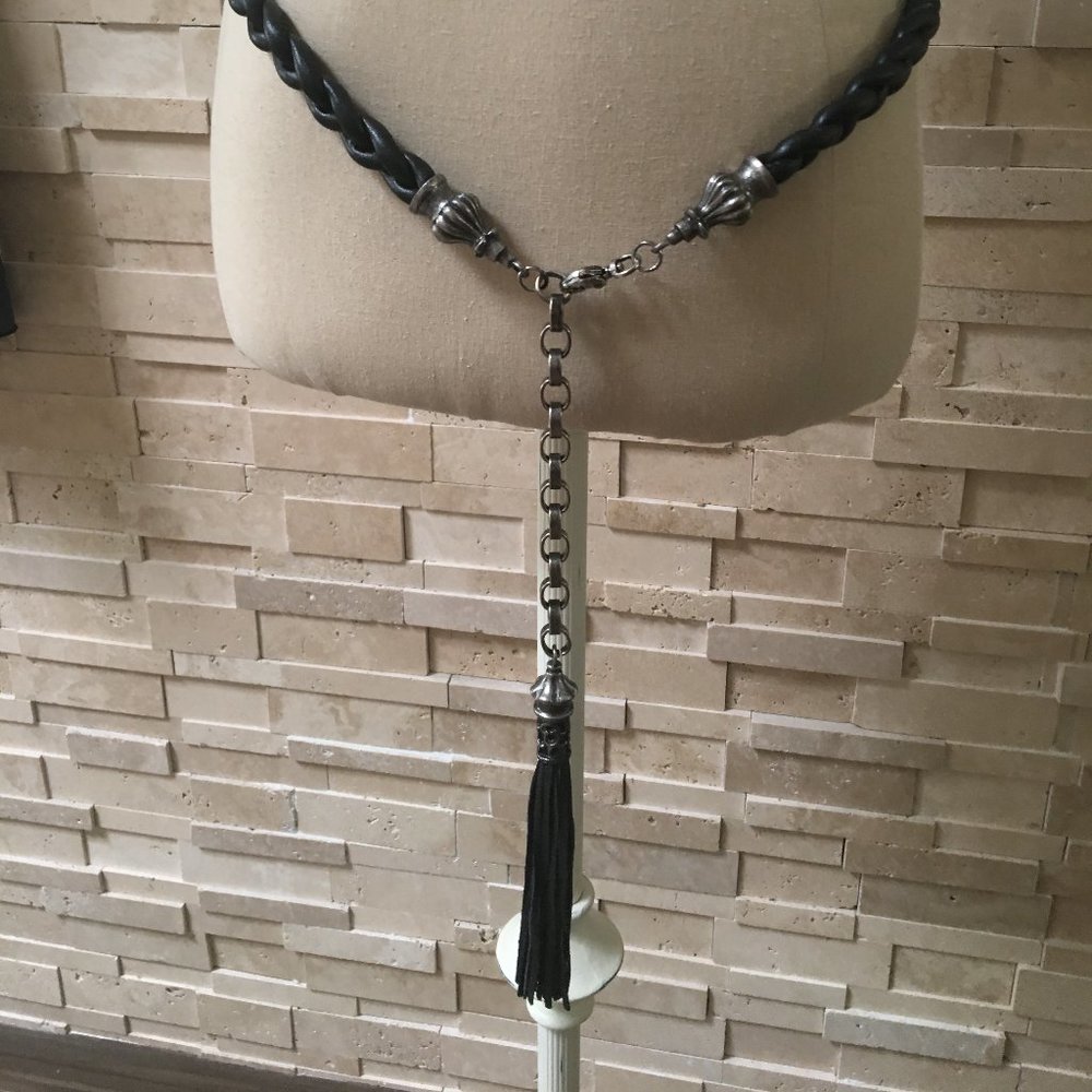 Leather Braided Belt